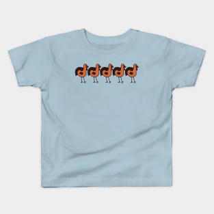 Five Turkey Birds are Funny Thanksgiving Animals Kids T-Shirt